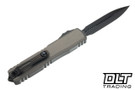 Microtech Ultratech ZBP D/E - Natural Clear Handle - DLC Blade - Signature Series - 1122-1DLCTNCS