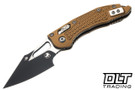 Microtech Mini Stitch Ram-Lok - Tan Frag Handle - DLC Blade - 169MRL-1FRTA