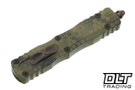 Microtech Dirac D/E - Bazooka Hex Camo Handle - Bronze Apocalyptic Blade - Signature Series - 225-13APBOHXCS