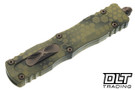 Microtech Dirac Delta - Bazooka Hex Camo Handle - Bronze Apocalyptic Blade - Signature Series - 227-13APBOHXCS