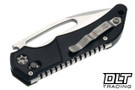 Heretic Koschei - Black Aluminum - Stonewash MagnaCut Blade - H061-2A