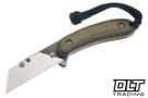 Banzelcroft MEK - Emerald Canvas Micarta - Copper Liners