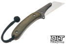 Banzelcroft MEK - Emerald Canvas Micarta - Copper Liners