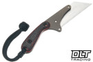 Banzelcroft Mini MEK - Red & Black Jute Micarta - Red Liners