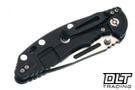 Hinderer 3.5" XM-18 Non Flipper Fullered Spear 20CV - Battle Black DLC Titanium - Satin & Battle Black DLC Blade - Black G-10