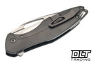 Koenig Arius - Smooth Carbon Fiber Handle - Brightwashed M390 Blade - Polished Flats - Raw Hardware - Stonewashed Accents