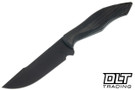Koenig Helo - Smooth Black Canvas Micarta - Matte DLC MagnaCut Blade