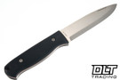 Creely Blades Folklore Classic - Black G-10 with Red Liners - MagnaCut Blade
