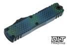 Microtech UTX-85 Gen IV D/E - Blue X-51 Handle - Signature Series - 12324-1BLX51S