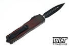Microtech UTX-85 Gen IV D/E - Red X-51 Handle - Signature Series - 12324-1RDX51S