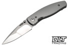 Three Rivers Manufacturing Neutron 2 Mike Irie Compound Grind - Mirror Polished CPM-154 Blade - Lizard Skin Titanium