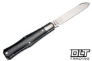Jack Wolf Coffin - Gateway Series - Smooth Black Bone - Satin 14C28N Blade