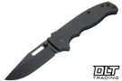 Demko AD20.5 Stealth - Black Aluminum - DLC 20CV Clip Point Blade