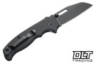 Demko AD20.5 Stealth - Black Aluminum - DLC 20CV Shark Foot Blade