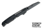 Demko AD20.5 Stealth - Black Aluminum - DLC 20CV Shark Foot Blade