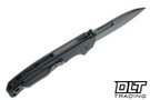 Demko AD20.5 Stealth - Black Aluminum - DLC 20CV Slicer Shark Blade