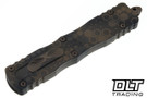 Microtech Dirac Delta D/E - Badlands Hex Camo Handle - Bronzed Apocalyptic Blade - Signature Series - 227-13APBNHXCS
