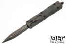 Microtech Dirac - Badlands Hex Camo Handle - Bronzed Apocalyptic Blade - Signature Series - 225-13APBNHXCS