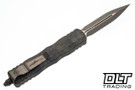 Microtech Dirac - Badlands Hex Camo Handle - Bronzed Apocalyptic Blade - Signature Series - 225-13APBNHXCS