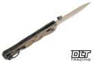 Benchmade Mini SOCP Folder - Desert Sand G-10 - Cerakote S30V Blade - Partially Serrated - 393SSN-01