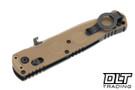 Benchmade Mini SOCP Folder - Desert Sand G-10 - Cerakote S30V Blade - Partially Serrated - 393SSN-01