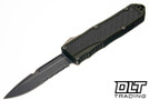 Guardian Tactical RECON-035 G2 - OD Green Aluminum - Carbon Fiber Inlay - Serrated Stonewash MagnaCut Blade - GT92512-ODG
