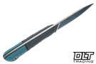Uinta Hunter V2 - Grey, Black & Tiffany Segmented G-10 - Stonewash AEB-L Blade
