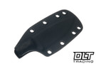 Uinta Hunter V2 - Black & Red Segmented G-10 - Stonewash AEB-L Blade
