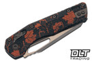 Microtech MSI S/E - Orange Leaves Tri-Grip Polymer - Bronzed Apocalyptic Blade - 210T-13APPMOL