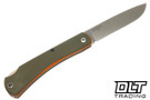 White River Mudbug - Green G-10 - Orange Liners - MagnaCut Blade