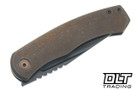 BergBlades Mini Alpha - Bronze Ano Titanium - Black DLC S90V Blade