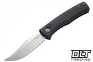 Defiant 7 Clutch - Black Knurled Texture Aluminum - Stonewash MagnaCut Bowie Blade