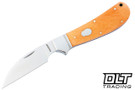 RoseCraft Blades Clinch River Swayback - Bourbon Bone - Brushed Satin 14C28N Wharncliffe Blade RCT005-2026
