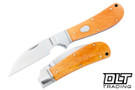 RoseCraft Blades Clinch River Swayback - Bourbon Bone - Brushed Satin 14C28N Wharncliffe Blade RCT005-2026