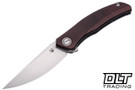 Shirogorov Q95 Ursus MRBS - Maroon Micarta - Stonewashed Elmax Blade