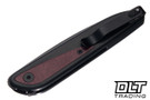 KNAFS Doodler - Black G-10 - Redstone Richlite Inlay - Blackwash S35VN Blade