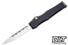 Microtech Halo III - Hardcoat Anodized Aircraft Alloy Handle - Stonewash Blade - Marfione Select - 1250-11MS1