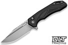 Civivi Zelthara - Black Aluminum - Stonewashed 14C28N Blade - C25076-1