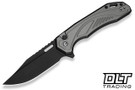 Civivi Zelthara - Gray Aluminum - Black Stonewashed 14C28N Blade - C25076-2