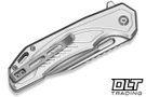 Civivi Zelthara - Silver Aluminum - Stonewashed 14C28N Blade - C25076-3