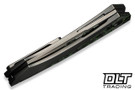 WE Knife Company Suisei - Gray Titanium - Jungle Wear Carbon Fiber Inlay - Stonewashed M390 Blade - WE25086-2