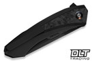 WE Knife Company Suisei - Dark Graphite Titanium - Black & White Carbon Fiber Inlay - Dark Graphite Stonewashed M390 Blade - WE25086-3