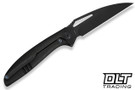 WE Knife Company Tiercel - Black Titanium - Black Stonewashed MagnaCut Blade - WE26021-1
