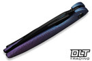 WE Knife Company Tiercel - Blue & Purple Titanium - Black Stonewashed MagnaCut Blade - WE26021-3