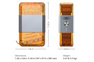 Olight Ostation X 3-in-1 Rechargeable AAA/AA Battery Charger - Amber