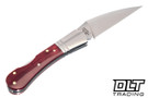 Finch Sugar House Knife Syndicate Lady Outlaw - Rouge Smooth Bone - Satin 14C28N Blade - SHKS-LO395