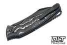 Hawk Talon Auto - DLC Titanium - White Storm Crosscut Overlay - DLC M390 Blade