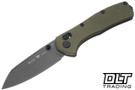 Buck Range Ops Elite - Crocodile Green Cerakote Aluminum - Gray MagnaCut Blade - 797GRS