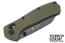 Buck Range Ops Elite - Crocodile Green Cerakote Aluminum - Gray MagnaCut Blade - 797GRS