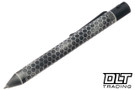 Nottingham Tactical TiButton Titanium Parker - Honey Badger - Right Hand Single Lock - Distressed White & Black Cerakote
